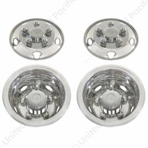 Stainless Toyota Coaster 16" Wheel Cover Set