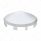 Universal Stainless Pointed Front Hubcap - 1" Lip
