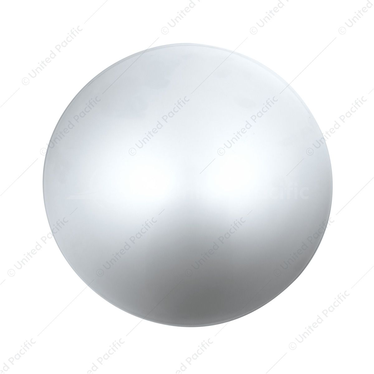 4 Even Notched Stainless Steel Dome Front Hubcap - 1" Lip