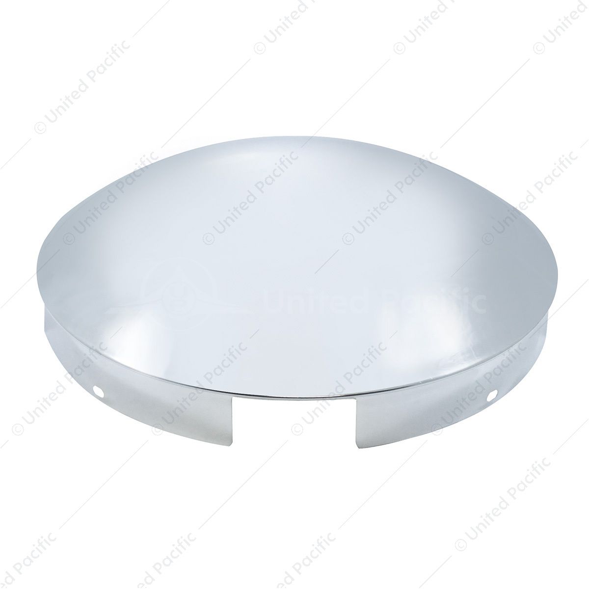 4 Even Notched Stainless Steel Dome Front Hubcap - 1" Lip