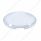 4 Even Notched Stainless Steel Pointed Front Hubcap - 7/16" Lip