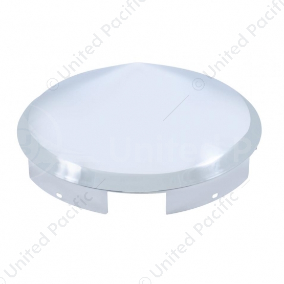 5 Even Notched Stainless Steel Pointed Front Hubcap - 1" Lip