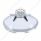 6 Uneven Notched Stainless Front Hubcap With Gun Cylinder Spinner - 7/16" Lip