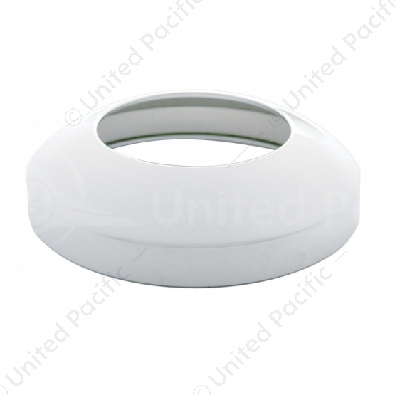 8" Stainless Rear Hubcap With Hubometer Cutout