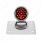 Chrome Horizontal Side Mount License Bracket For Motorcycle With 1933-36 Ford Style LED Tail Light