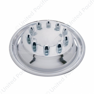 22.5" OD Stainless Front Wheel Simulator Set - 2 Vent Holes, Stud Piloted