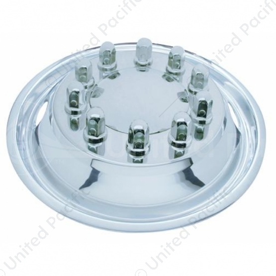 22.5" OD Stainless Front Wheel Simulator Set - 2 Vent Hole, Hub Piloted