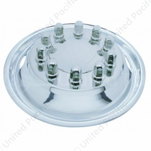 22.5" OD Stainless Front Wheel Simulator Set - 2 Vent Hole, Hub Piloted