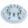 22-1/2" OD Stainless Front Wheel Simulator Set - 2 Vent Hole, Hub Piloted