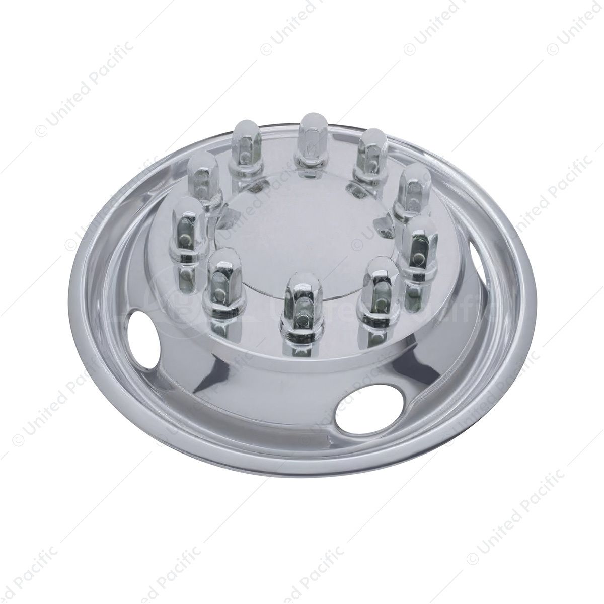 22.5" OD Stainless Front Wheel Simulator Set - 5 Vent Holes, Hub Piloted