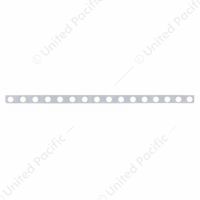 79-1/2" Stainless Light Bracket With Sixteen 2" Light Cutouts