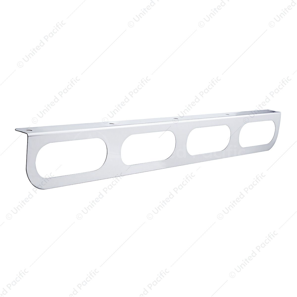 Stainless Light Bracket With 4X Oval Light Cutouts