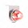 Dual Function Glass Watermelon Light With Stainless Steel Light Bracket Kit With LED Bulb-Red LED/Cl
