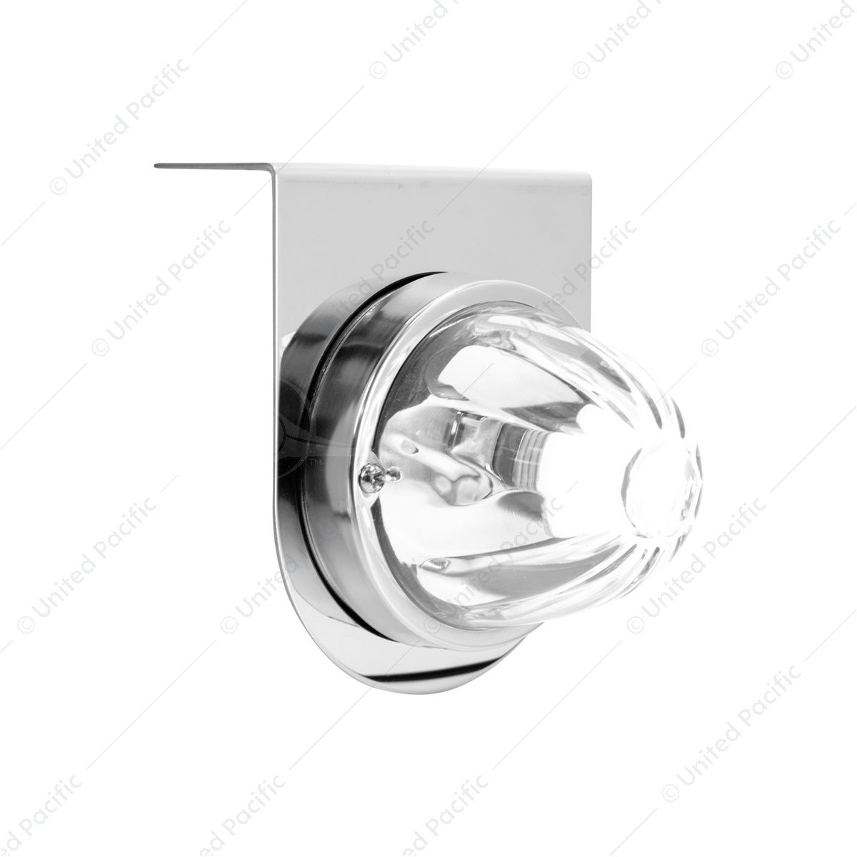 Dual Function Glass Watermelon Light With Stainless Steel Light Bracket Kit With LED Bulb-White LED/