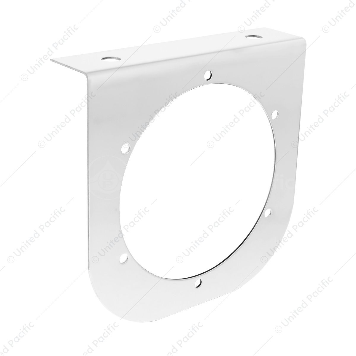 Stainless Light Bracket With Single 4" Light Cutout