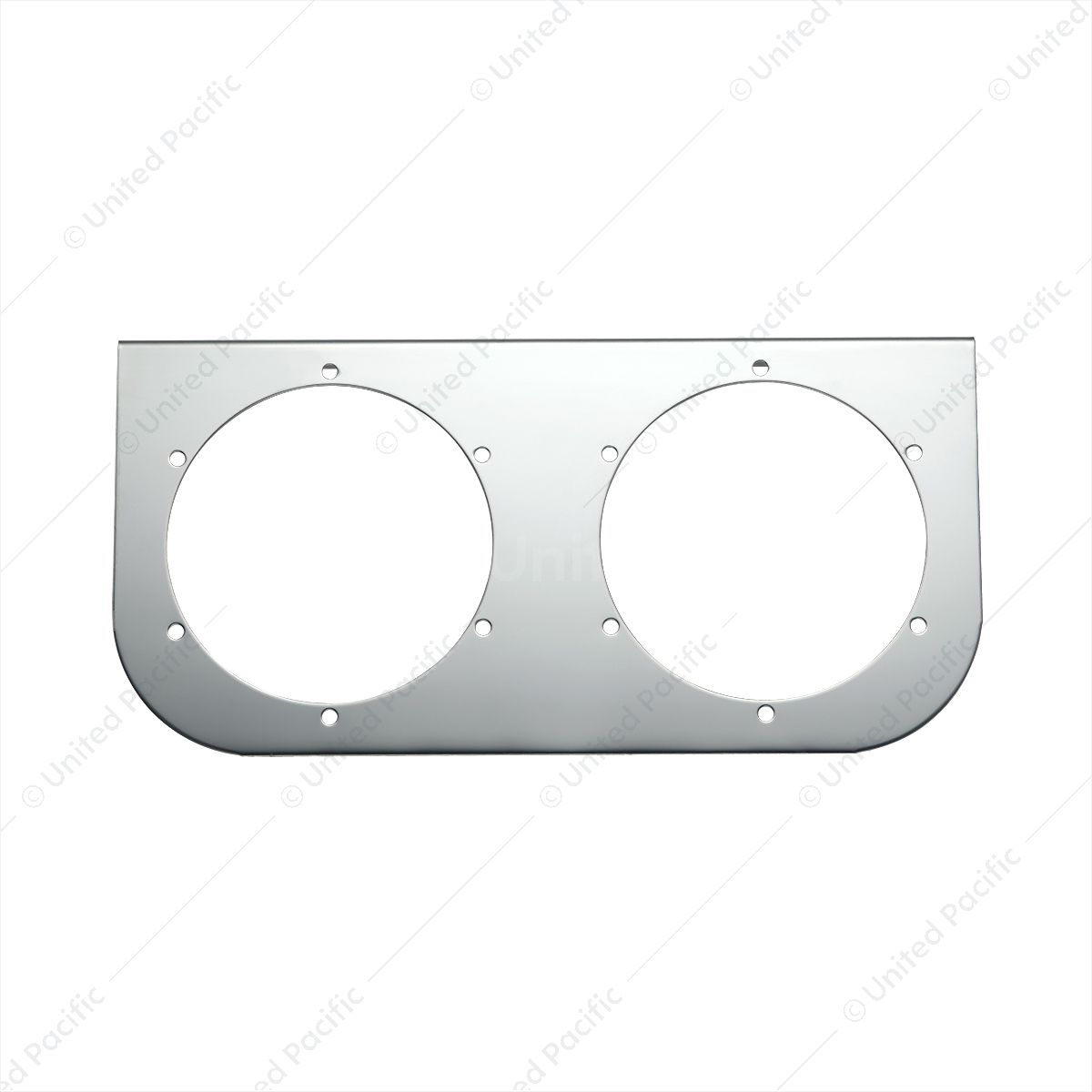 Stainless Light Bracket With 2X 4" Light Cutouts