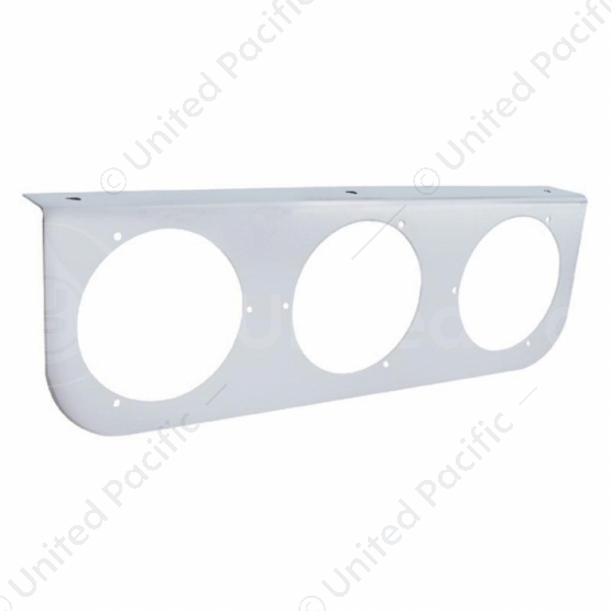 Stainless Light Bracket With 3X 4" Light Cutouts