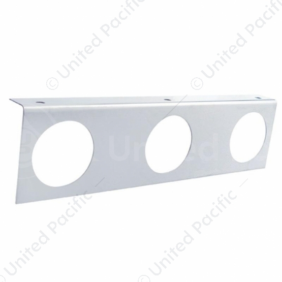 Stainless Light Bracket With 3X 2.5" Light Cutouts