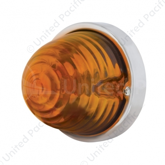 Glass Beehive Flush Mount Kit - Amber