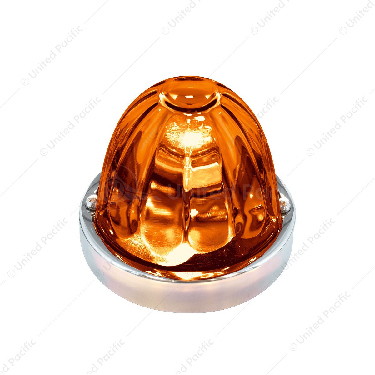 Glass Watermelon Flush Mount Kit - Amber
