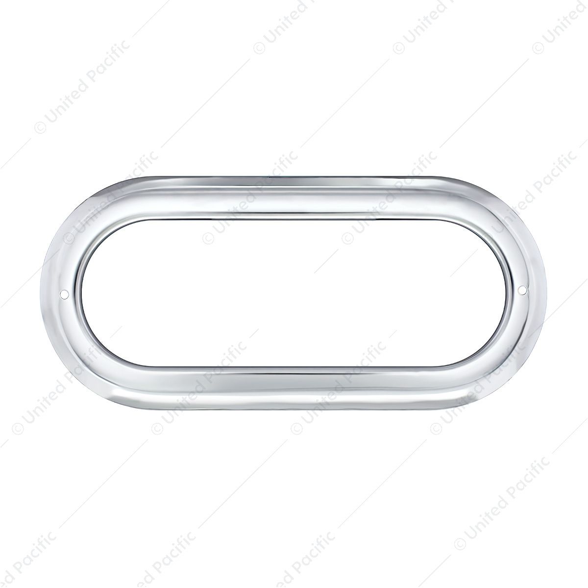 Stainless Steel Light Bezel For 6" Oval Grommet Mounted Light