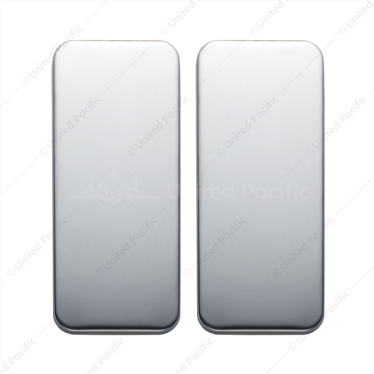 Peterbilt Stainless Vent Door Cover - Plain (Card of 2)