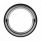 Speed/Tachometer Gauge Bezel With Visor For Freightliner/Peterbilt - Classic Design