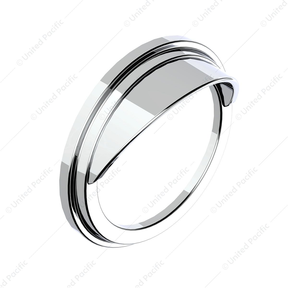 Chrome Plastic Pyrometer Gauge Cover With Visor For Freightliner -Classic Design