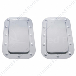 Kenworth Stainless Vent Door Cover And Dimpled Trim Set