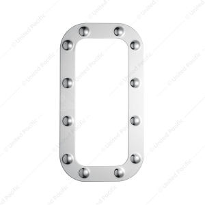 Peterbilt Stainless Dimpled Vent Door Trim