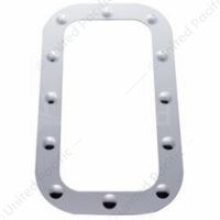 Kenworth Stainless Dimpled Vent Door Trim (Card of 2)