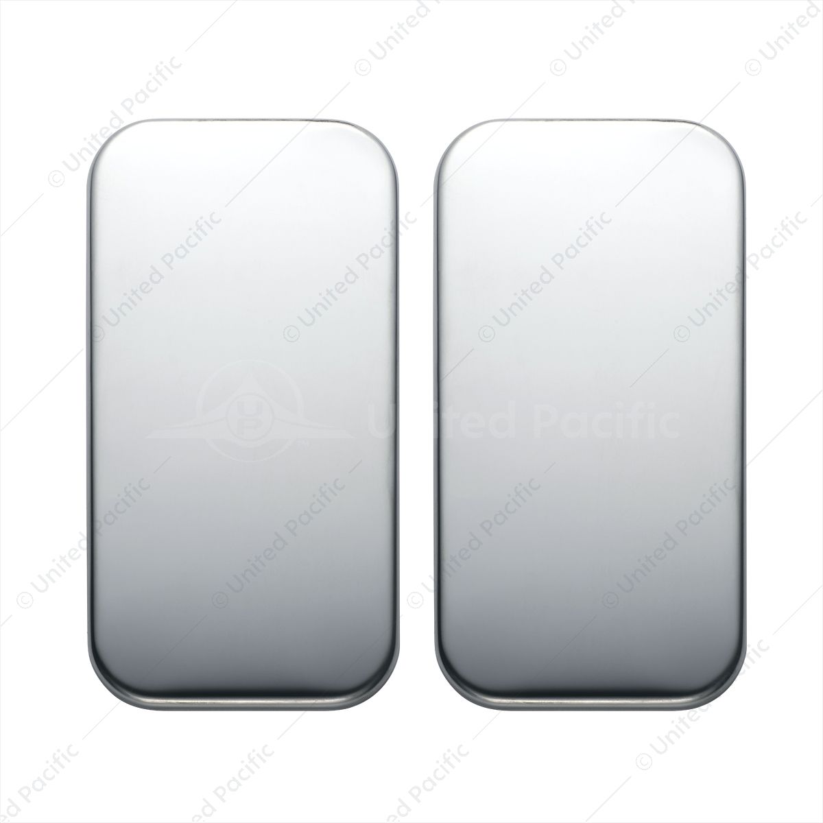 Freightliner Stainless Vent Door Cover - Plain (Card of 2)
