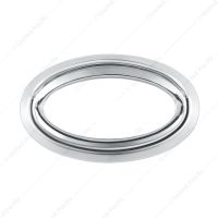 Chrome Bezel For 1-3/4" X 3/4" Peterbilt Glove Box Emblem