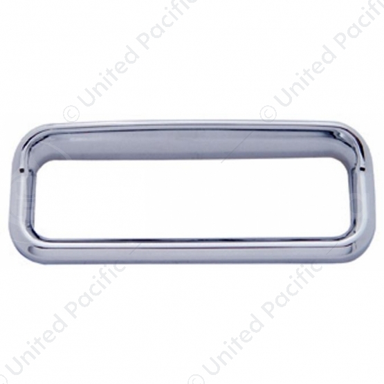 Chrome Bezel For 3" X 13/16" Freightliner Glove Box Emblem