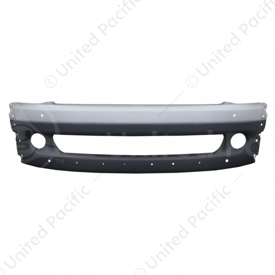 Freightliner Columbia Center Bumper - Silver Without Tow Hole