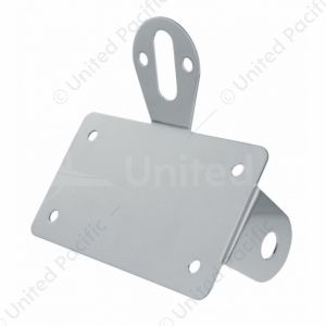 Bobber Style Horizontal Side Mount License Plate & Light Bracket For Motorcycle