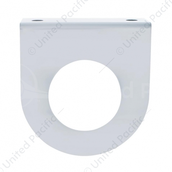Stainless Light Bracket With Single 2" Light Cutout