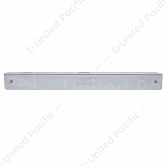 12-3/4" Stainless Light Bracket With 14 LED 12" Light Bar - Red LED/Chrome Lens