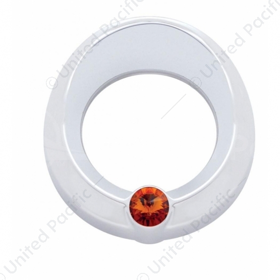 Universal Small Gauge Cover With Visor - Amber Crystal