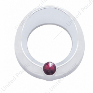 Universal Small Gauge Bezel With Visor & Color Crystal