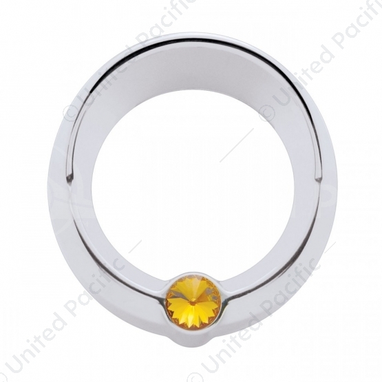 Signature Series Small Gauge Cover With Visor For Freightliner - Amber Crystal