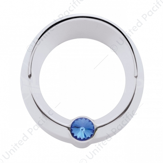 Signature Series Small Gauge Cover With Visor For Freightliner - Blue Crystal