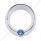 Signature Series Small Gauge Bezel With Visor For Freightliner - Blue Crystal
