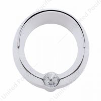 Signature Series Small Gauge Bezel With Visor For Freightliner - Clear Crystal