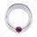 Signature Series Small Gauge Bezel With Visor For Freightliner - Purple Crystal