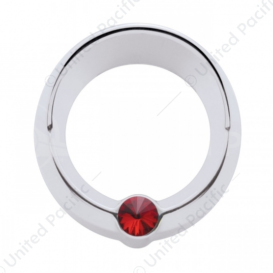 Signature Series Small Gauge Cover With Visor For Freightliner - Red Crystal