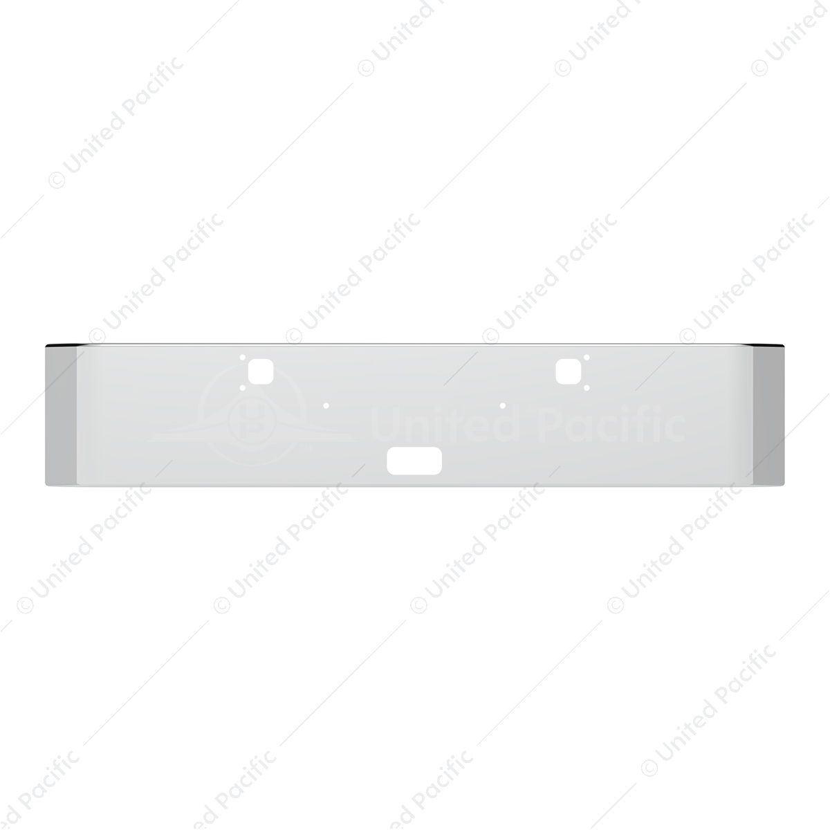 SS Clad Aluminum Bumper For 1982-2024 Kenworth W900 - Curved Ends