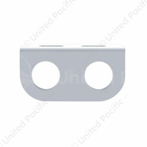 Stainless Mini Light Bracket With Two 13/16" Round Cutouts (Bulk)