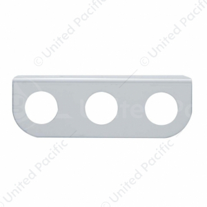 Stainless Mini Light Bracket With Three 13/16" Round Cutouts (Bulk)