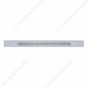 Chrome Top Mud Flap Plate With 23 LED 17" Reflector Light Bar (Each)